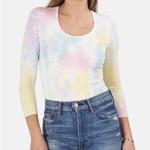 LoveShackFancy Helen Bodysuit in Unicorn Sz Medium